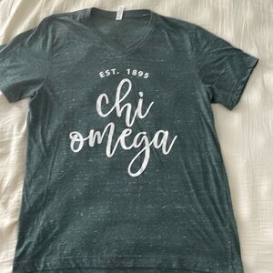 V-Neck Chi Omega Tee